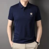Zhu Di Cotton Iron Blood Lapel 2023 Summer Men's Polo shirt short-sleeved for middle-aged and young men, half-sleeved Specification image